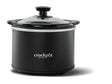 Crock-Pot 2135523 Slow Cooker, 1.5 qt Capacity, 1000 W, Stoneware, Black