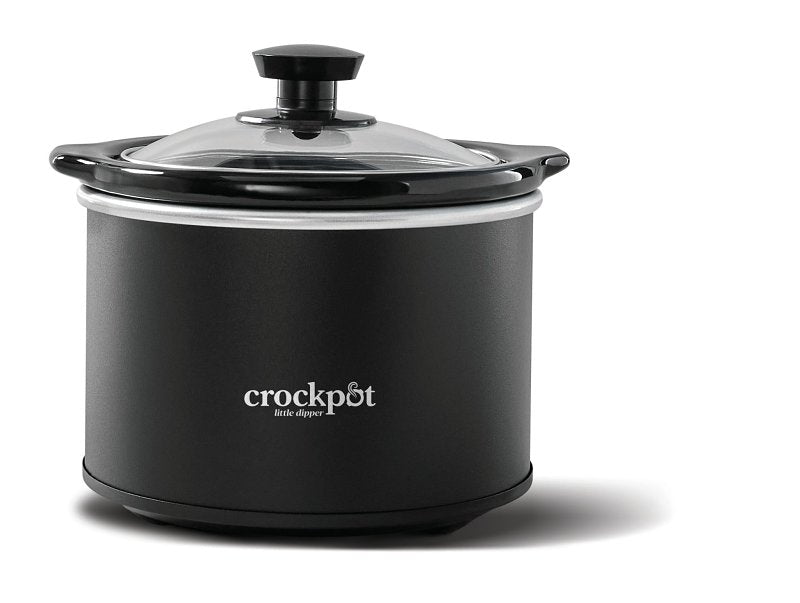 Crock-Pot 2135523 Slow Cooker, 1.5 qt Capacity, 1000 W, Stoneware, Black