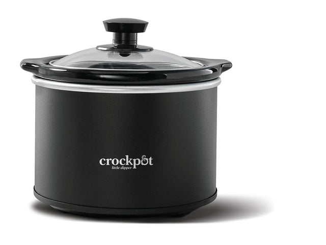 Crock-Pot 2135523 Slow Cooker, 1.5 qt Capacity, 1000 W, Stoneware, Black