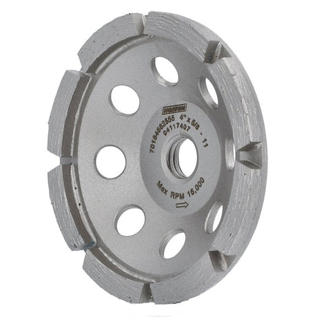 Norton Clipper 70184682555 Classic General-Purpose Cup Wheel, 4 in Dia, 0.21 in Thick, 5/8 in Arbor