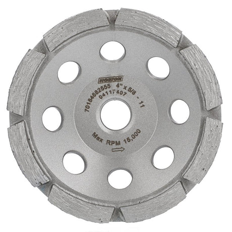Norton Clipper 70184682555 Classic General-Purpose Cup Wheel, 4 in Dia, 0.21 in Thick, 5/8 in Arbor