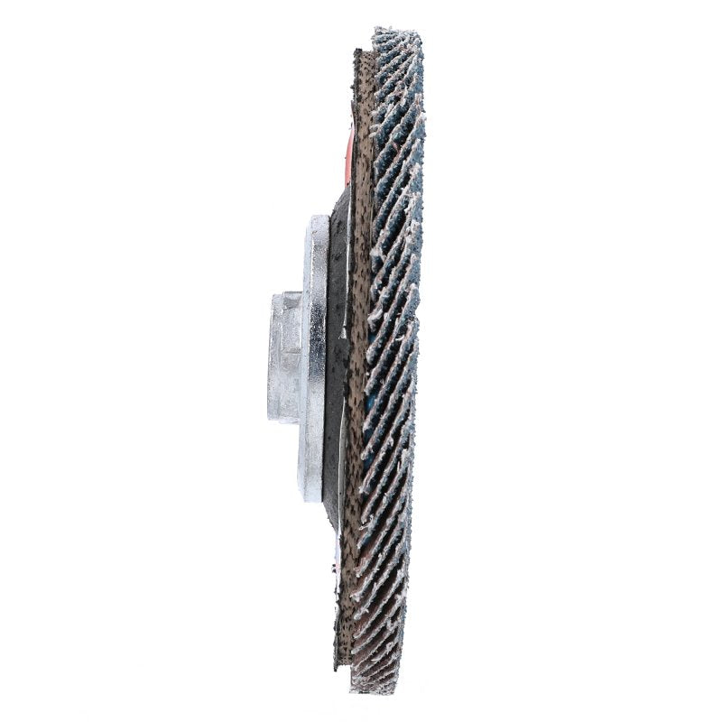 Norton Clipper 70184609163 Flap Disc, 4-1/2 in Dia, 5/8-11 Arbor, 40 Grit, Coarse, Zirconia Alumina Abrasive