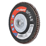 Norton Clipper 70184609163 Flap Disc, 4-1/2 in Dia, 5/8-11 Arbor, 40 Grit, Coarse, Zirconia Alumina Abrasive