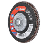 Norton Clipper 70184609164 Flap Disc, 4-1/2 in Dia, 5/8-11 Arbor, 60 Grit, Coarse, Zirconia Alumina Abrasive