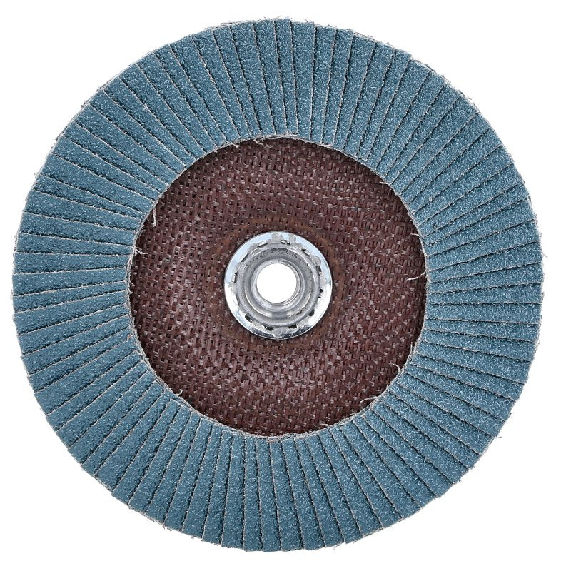 Norton Clipper 70184609166 Flap Disc, 7 in Dia, 5/8-11 Arbor, 40 Grit, Coarse, Zirconia Alumina Abrasive
