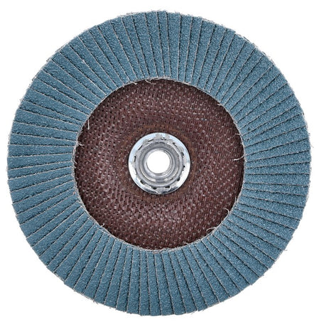Norton Clipper 70184609166 Flap Disc, 7 in Dia, 5/8-11 Arbor, 40 Grit, Coarse, Zirconia Alumina Abrasive