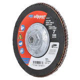 Norton Clipper 70184609166 Flap Disc, 7 in Dia, 5/8-11 Arbor, 40 Grit, Coarse, Zirconia Alumina Abrasive