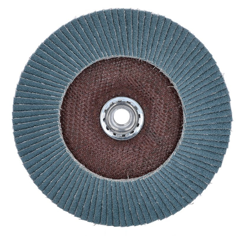 Norton Clipper 70184609167 Flap Disc, 7 in Dia, 5/8-11 Arbor, 60 Grit, Coarse, Zirconia Alumina Abrasive