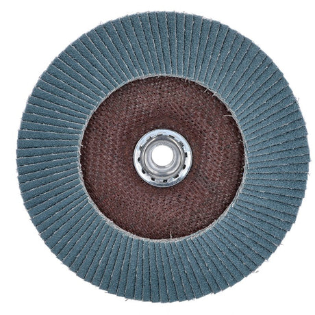 Norton Clipper 70184609167 Flap Disc, 7 in Dia, 5/8-11 Arbor, 60 Grit, Coarse, Zirconia Alumina Abrasive
