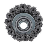 Norton Clipper Classic 70184609149 Wire Cup Brush, 3 in Dia, 5/8-11 Arbor/Shank, Standard Twist Knot Bristle