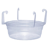 Curtis Wagner Plastics Plastic Hanging Basket Drip Pan Clear, Pack of 50
