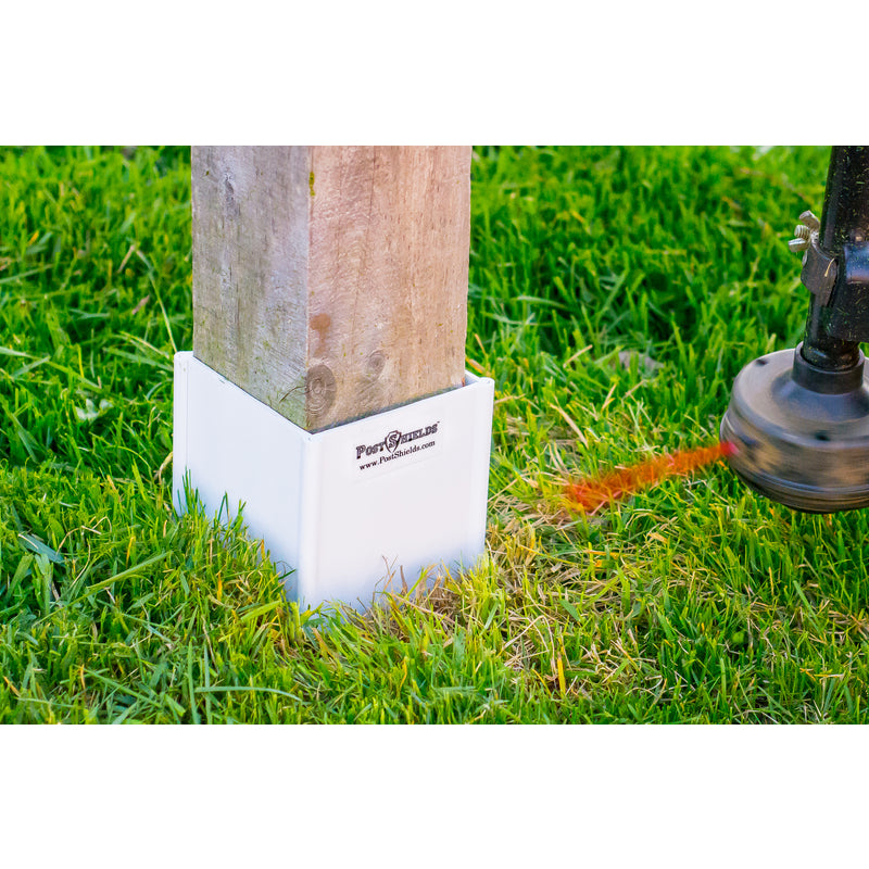 Post Shields Inc. 4 in. H X 4 in. W X 4 in. L Plastic Brown Fence Post Protection, Pack of 10