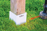 Post Shields Inc. 4 in. H X 4 in. W X 4 in. L Plastic White Fence Post Protection, Pack of 10