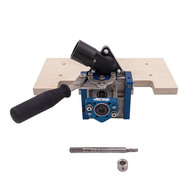 Kreg MortiseMate Series KLTJ100 Loose Tenon Jig, 1/2 to 1-1/2 in THK Clamping, Aluminum/Stainless Steel