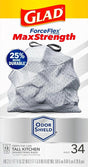 Glad ForceFlex, MaxStrength Series 22518 Trash Bag, 13 gal