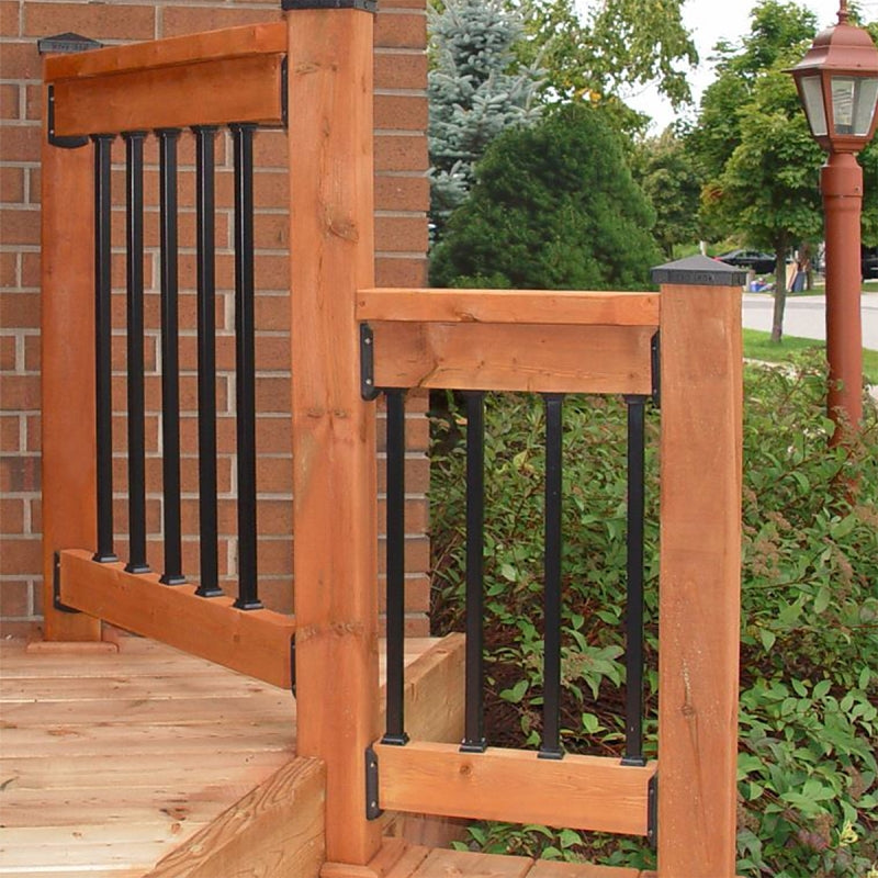 Nuvo Iron SQPS26 Tubing Baluster, 26 in L, Square, Steel, Galvanized