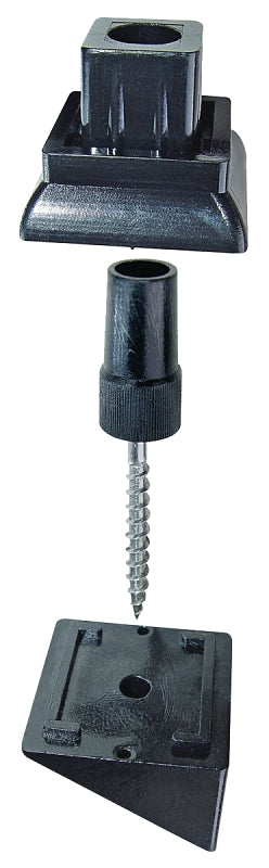 Nuvo Iron SQMSRA Series Stair Rail Connector, For: 3/4 in Square Balusters, Steel