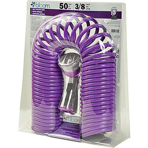 Bloom 3/8 in. D X 50 ft. L Light Duty Expandable Coil Garden Hose, Pack of 5