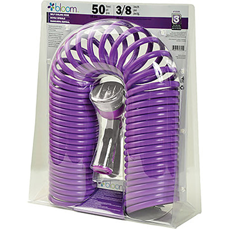 Bloom 3/8 in. D X 50 ft. L Light Duty Expandable Coil Garden Hose, Pack of 5