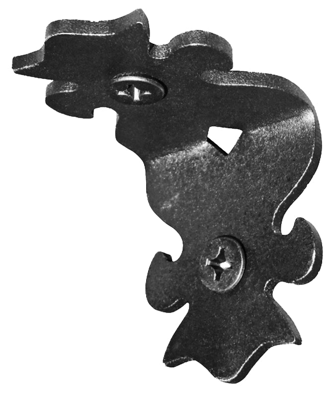 Nuvo Iron RC2 Decorative Rafter Clip, 2 in L, 1-1/2 in W, Steel, Powder-Coated, 12/PK