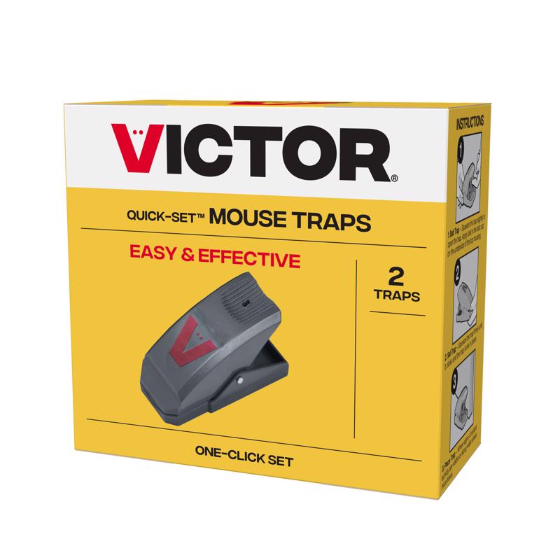 Victor Quick-Set Small Snap Trap For Mice 2 pk, Pack of 12