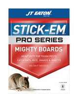 JT Eaton Stick-Em Pro Series Small Glue Board Trap For Insects/Rodents/Snakes 1 pk, Pack of 12