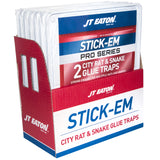JT Eaton Stick-Em Pro Series Extra Large Glue Board Trap For Rodents and Snakes 2 pk, Pack of 6