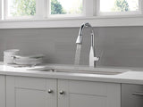 Peerless Xander Series P7919LF-1.0 Pull-Down Kitchen Faucet, 1 gpm, 1-Handle, 1, 3-Faucet Hole, Zinc, Chrome