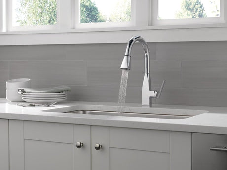Peerless Xander Series P7919LF-1.0 Pull-Down Kitchen Faucet, 1 gpm, 1-Handle, 1, 3-Faucet Hole, Zinc, Chrome