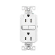 Eaton GF15W-BX-L Receptacle, 125 V, 15 A, NEMA: 5-15R, GFCI Socket, Back, Side Wiring, White, Pack of 10