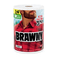 Brawny Tear-A-Square 44672 Paper Towel Roll, 3-Ply, Pack of 6