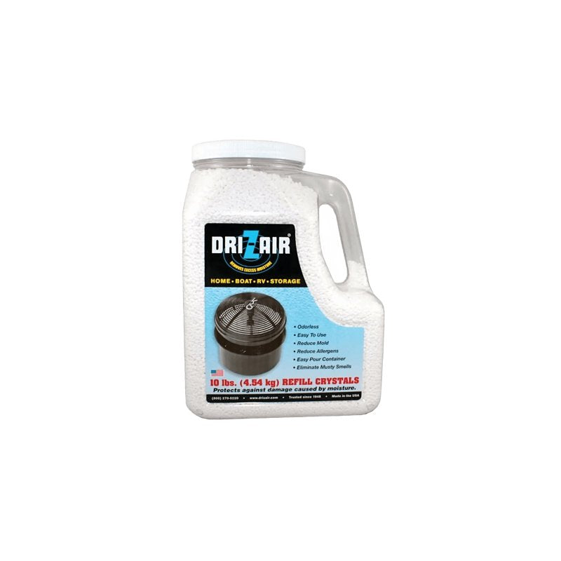 Dri-Z-Air DZA-160 Moisture Absorber Refill, 160 oz Jug, Crystal