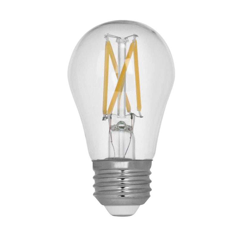 Feit Electric BPA1575950CAFIL/2/RP Filament LED Bulb, A15 Lamp, 75 W Equivalent, E26 Medium Lamp Base, Dimmable, Clear
