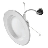 Feit Electric LEDR56B/6WYCA Retrofit LED Downlight, 10.2 W, 120 V, LED Lamp, White