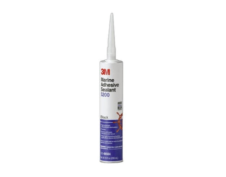3M 06504 Marine Adhesive Sealant, Medium Paste, Black, 295 mL Cartridge