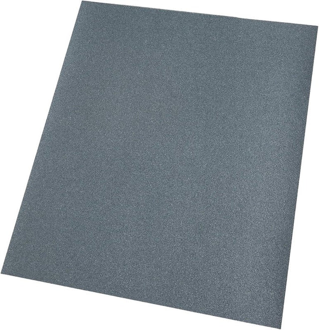 Wetordry 88600NA Sandpaper, 11 in L, 9 in W, Fine, 180 Grit, Silicon Carbide Abrasive, Paper Backing, Pack of 50