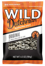 WILD Dutchman 50112 Roasted Sunflower Seed, Original Salted, 6.5 oz Bag, Pack of 12