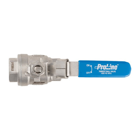 ProLine Series 7690SST Series 107-713SS Ball Valve, 1/2 in Connection, FIP, 1000 psi Pressure, Handle Actuator