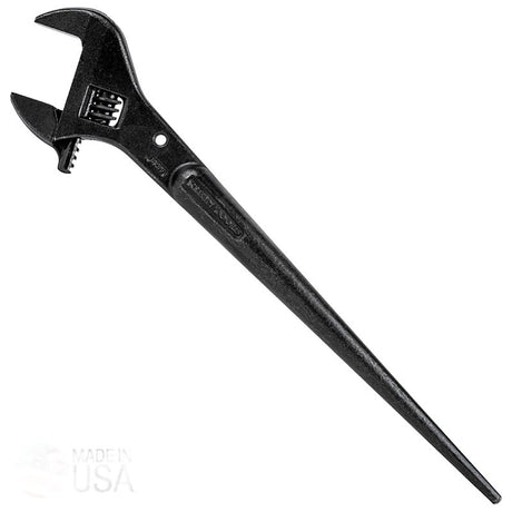 Klein Tools 3239 Adjustable Wrench, 16 in OAL, 1-1/2 in Jaw, Steel, Black Oxide, Tapered Handle