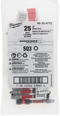 Milwaukee SHOCKWAVE 48-32-4773 Impact-Duty Power Bit, #3 Drive, Square Recess Drive, 2 in L, Alloy Steel, Pack of 25