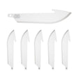 Outdoor Edge RR22-6C Drop-Point Blade, 2.2 in L, Stainless Steel, Pack of 3