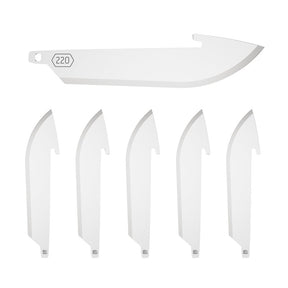 Outdoor Edge RR22-6C Drop-Point Blade, 2.2 in L, Stainless Steel, Pack of 3