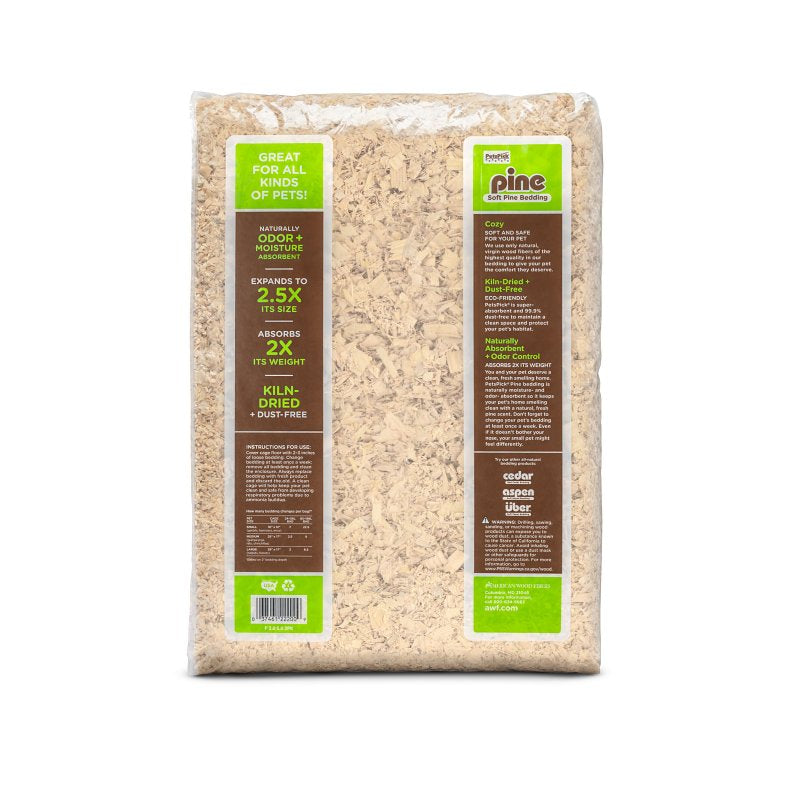 PetsPick 802.0/5.0P2PK50 Soft Pine Bedding, Wood, 141 L