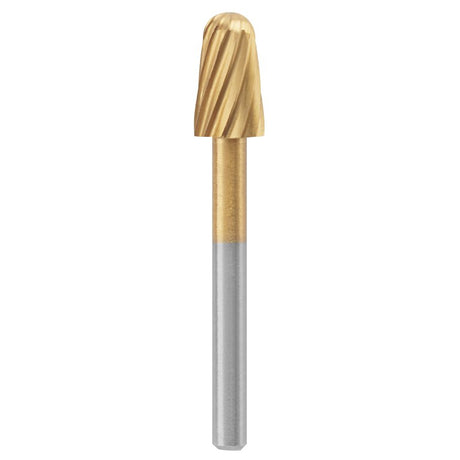 Dremel Max Life 117HP Rotary Carving Bit, 1/4 in Dia, 1-1/2 in L, 1/8 in Dia Shank, HSS