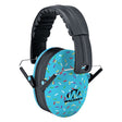 Walker's GWP-FKDM-SPRNKBL Folding Ear Muffs, 23 dB NRR, Padded Headband, Foam, Blue Sprinkles