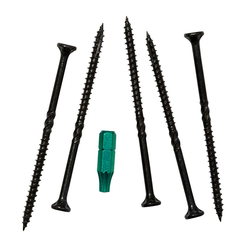 GRK Fasteners R4 Series 03105 Framing Screw, #9 Thread, 3-1/8 in L, Star Drive, Steel, 100 PK