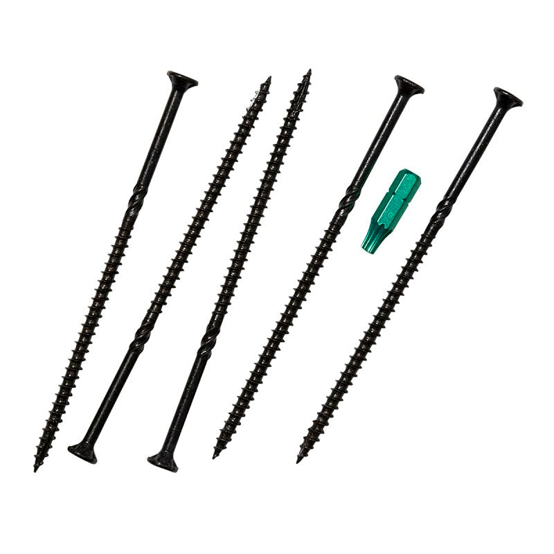 GRK Fasteners R4 03173 Framing Screw, #12/14 Thread, 5-5/8 in L, CEE, W-Cut Thread, Countersink Head, Zip-Tip Point