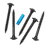GRK Fasteners RSS 16161 Rugged Structural Screw, 1/4 in Thread, 3-1/8 in L, CEE, W-Cut Thread, Round Washer Head, Steel
