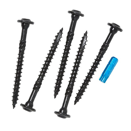 GRK Fasteners RSS 16221 Rugged Structural Screw, 5/16 in Thread, 3-1/8 in L, CEE, W-Cut Thread, Round Washer Head, Steel