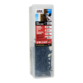 GRK Fasteners RSS 16223 Rugged Structural Screw, 5/16 in Thread, 3-1/2 in L, CEE, W-Cut Thread, Round Washer Head, Steel